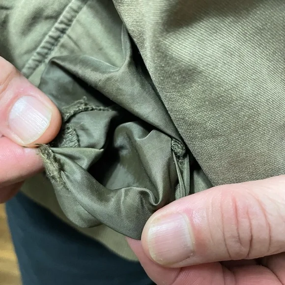 American Eagle Men’s Army Green Bomber Field Jacket Military Fatigue Size XL - Picture 14 of 14